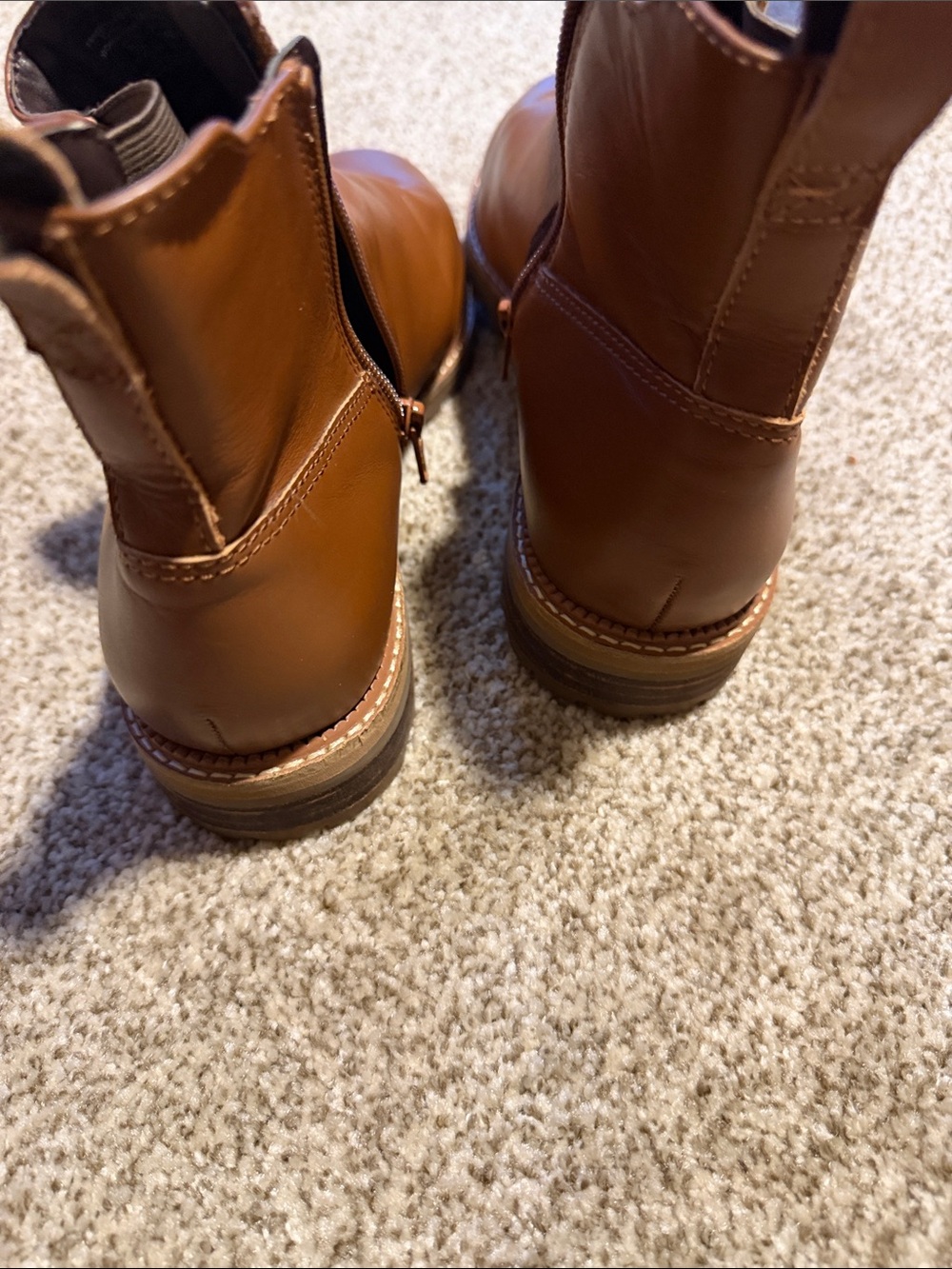 Woman’s Brown Leather Boots - Picture 5 of 8